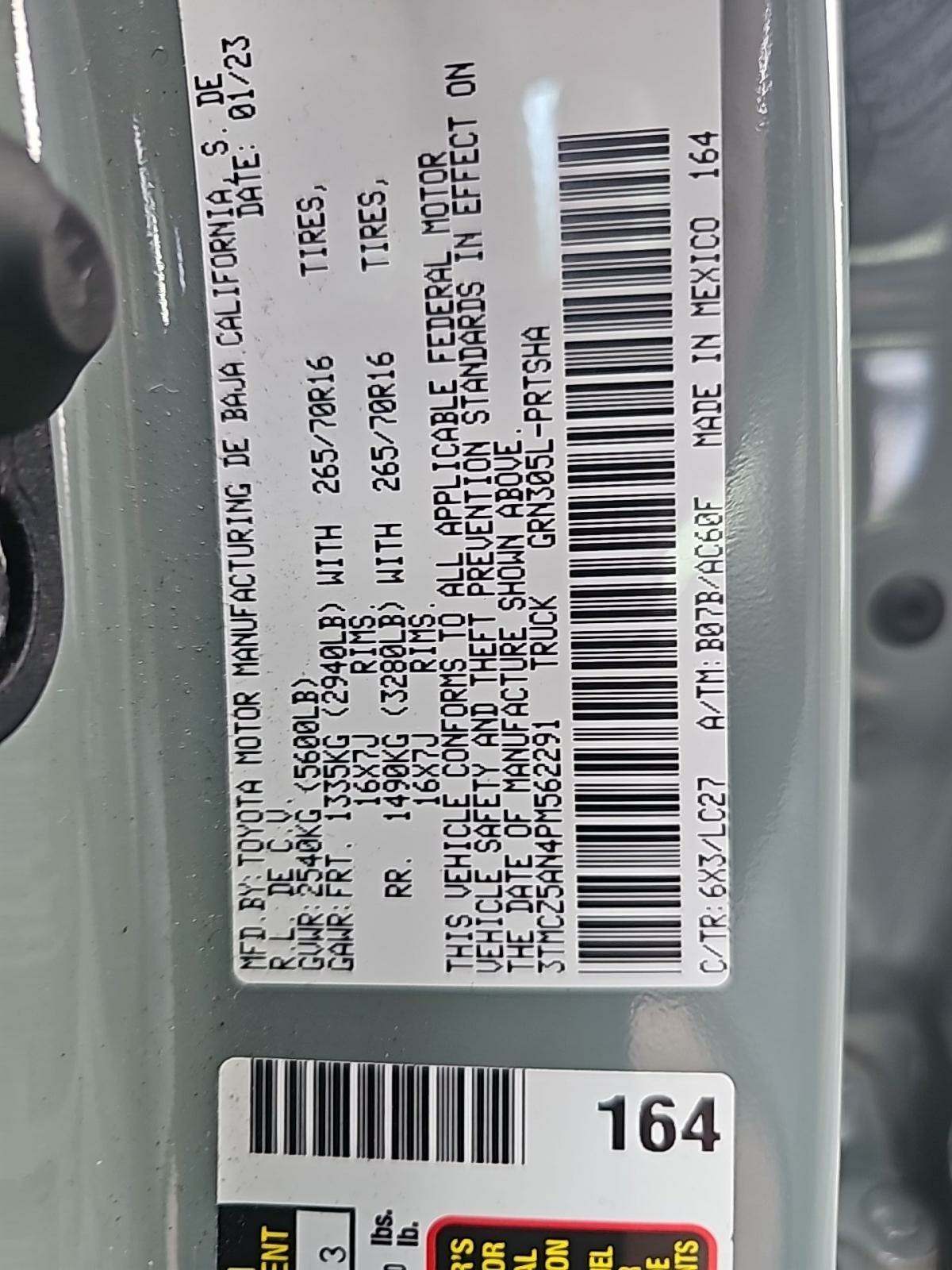 2023 Toyota Tacoma TRD Off-Road AWD