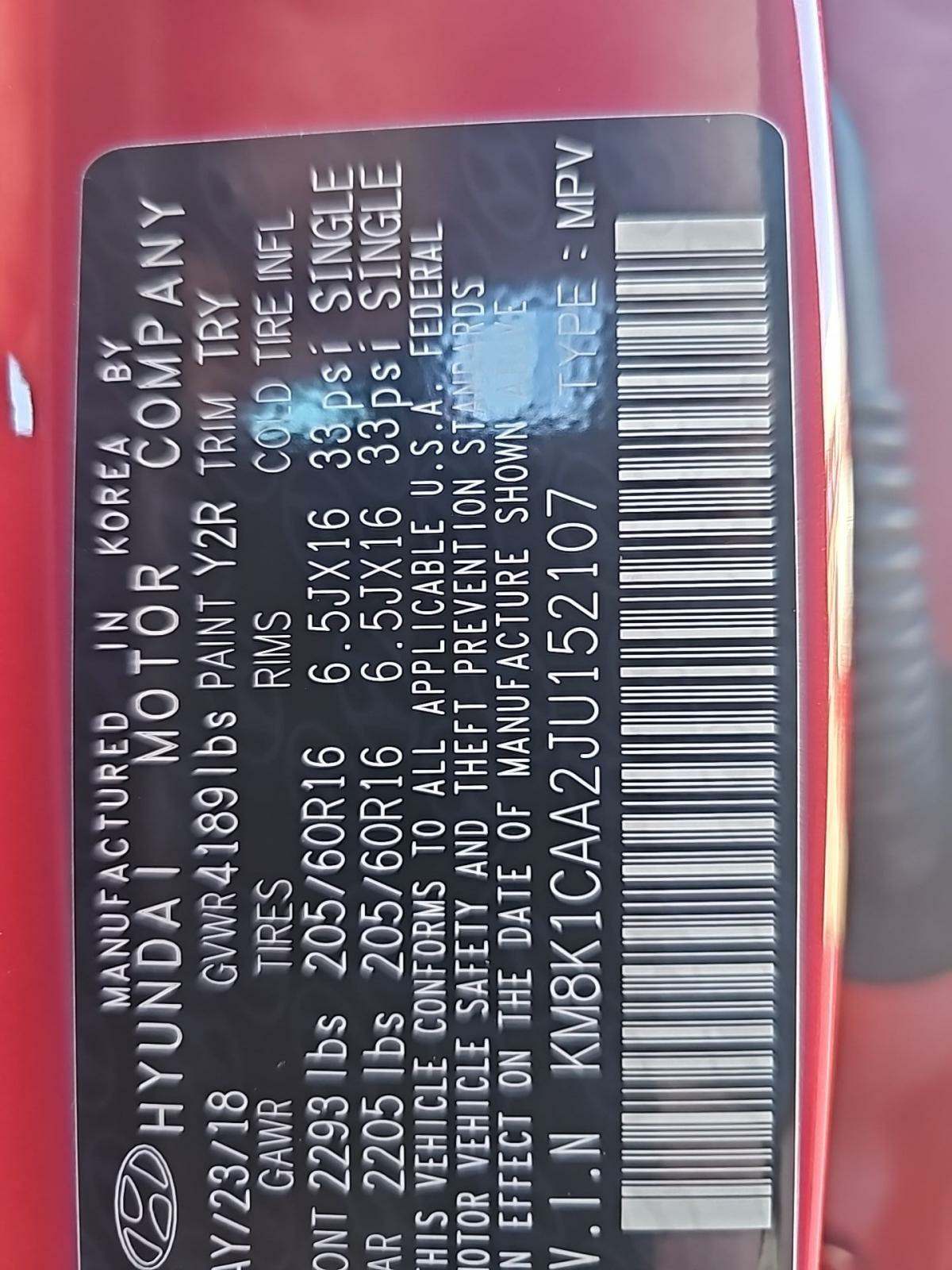 2018 Hyundai Kona SE AWD