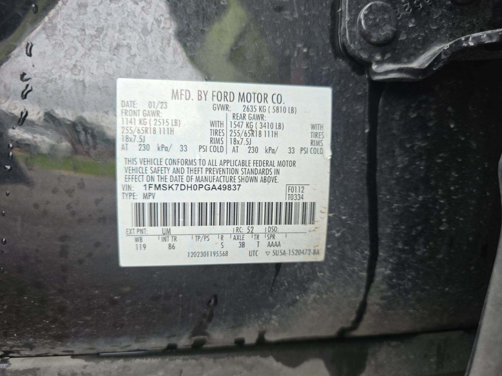 2023 Ford Explorer XLT RWD