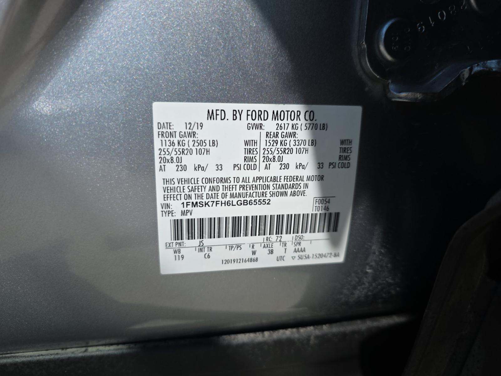 2020 Ford Explorer Limited RWD