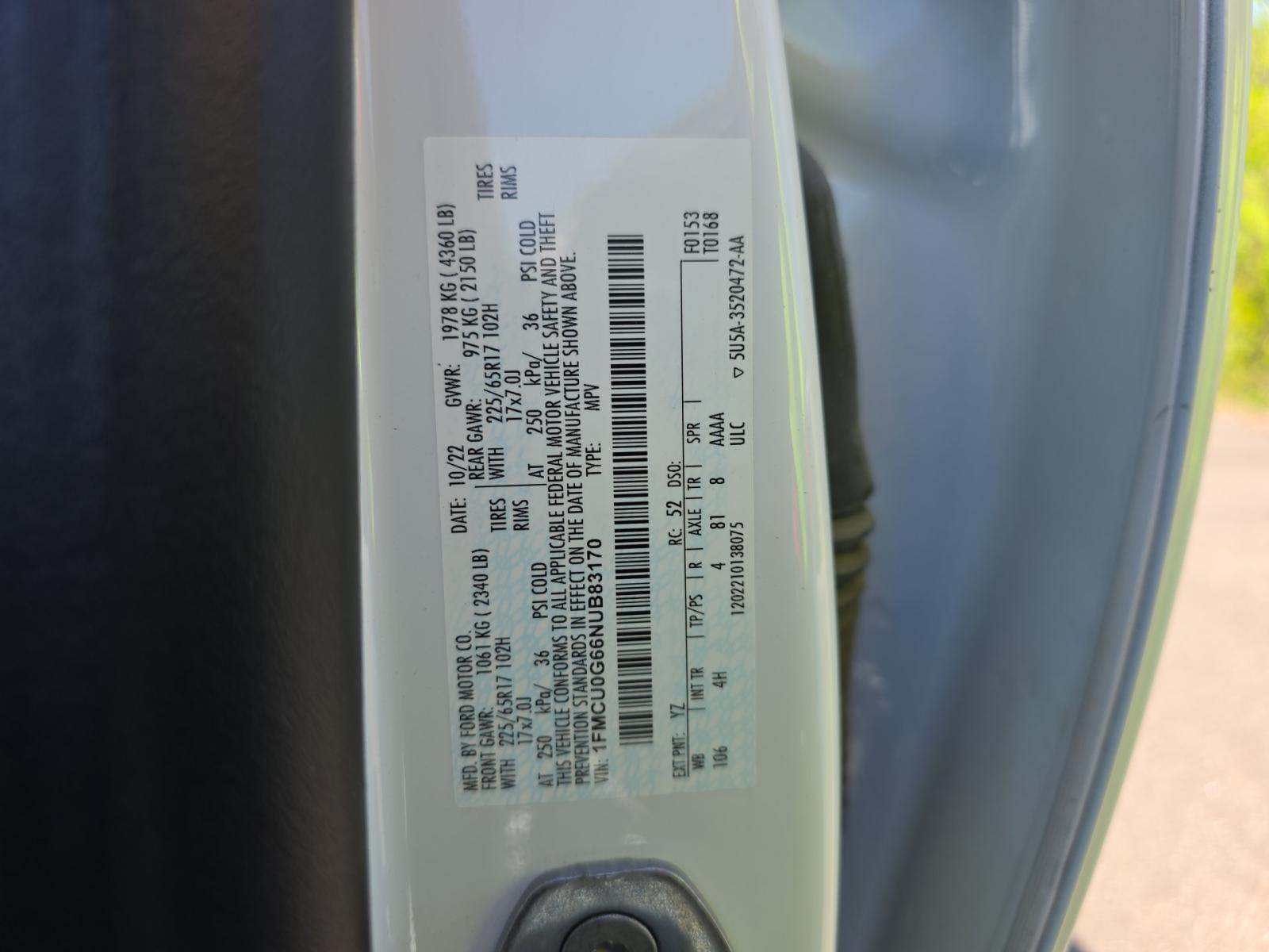 2022 Ford Escape SE FWD