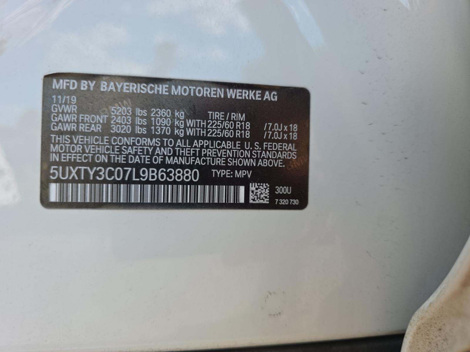 2020 BMW X3 sDrive30i RWD