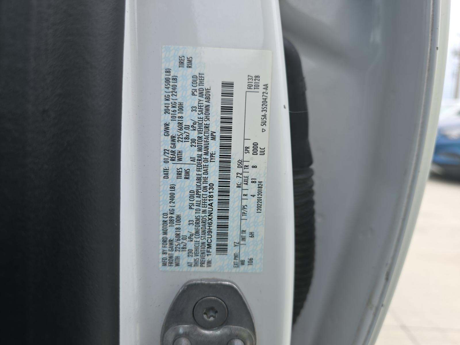 2022 Ford Escape SEL AWD