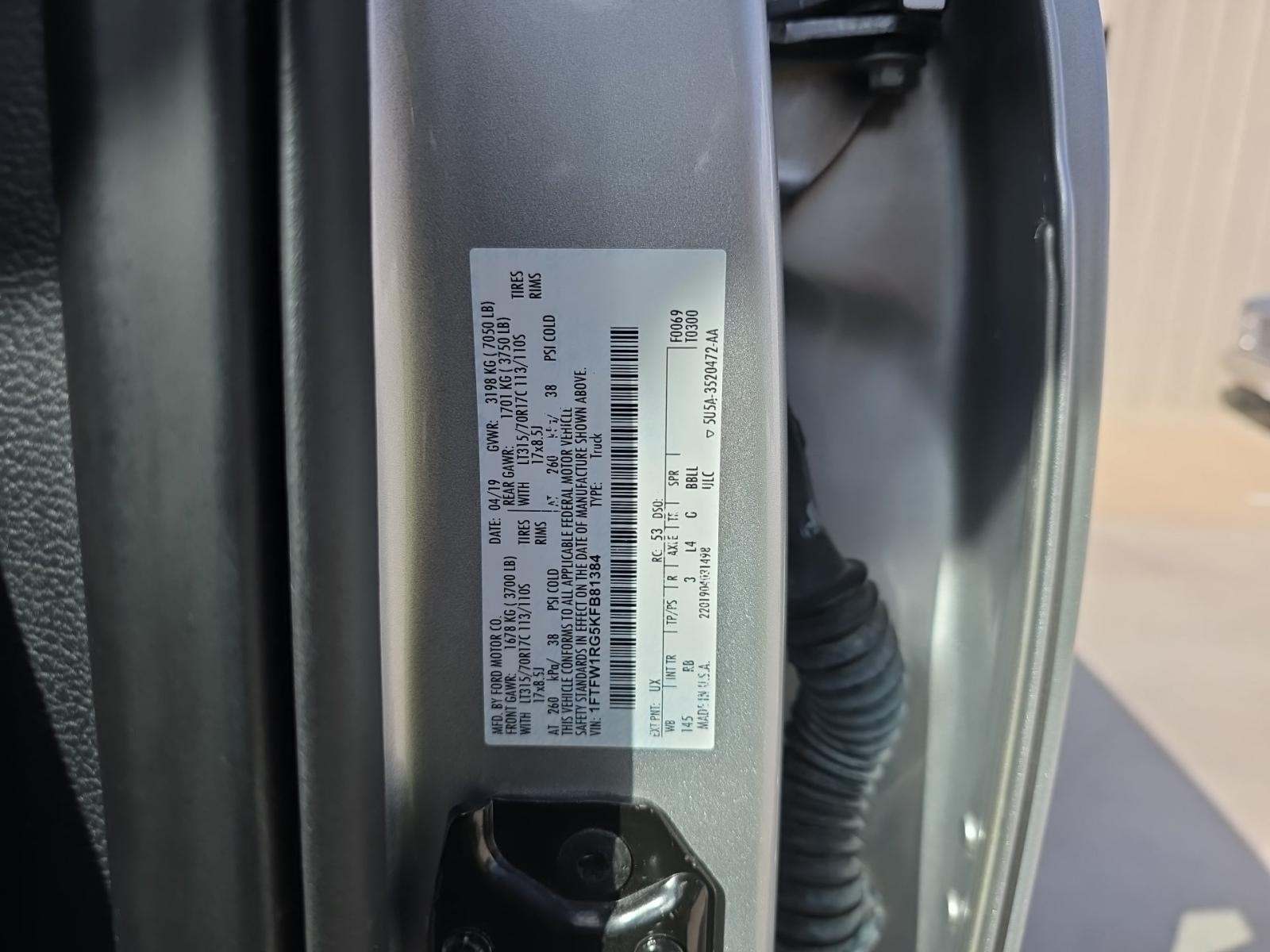 2019 Ford F-150 Raptor AWD