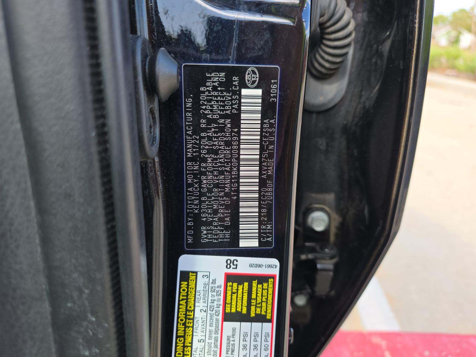 2023 Toyota Camry SE Nightshade AWD