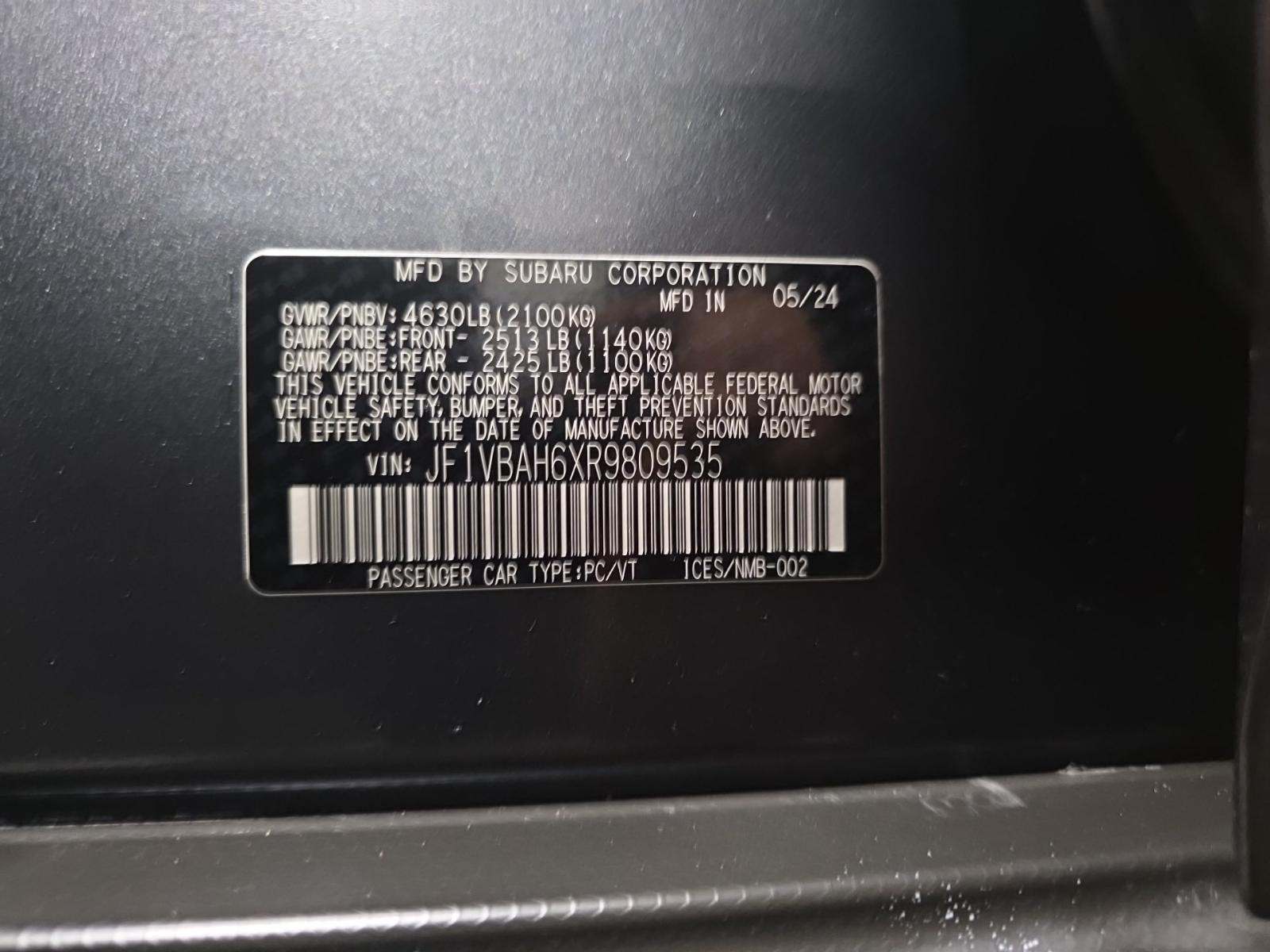 2024 Subaru WRX Premium AWD