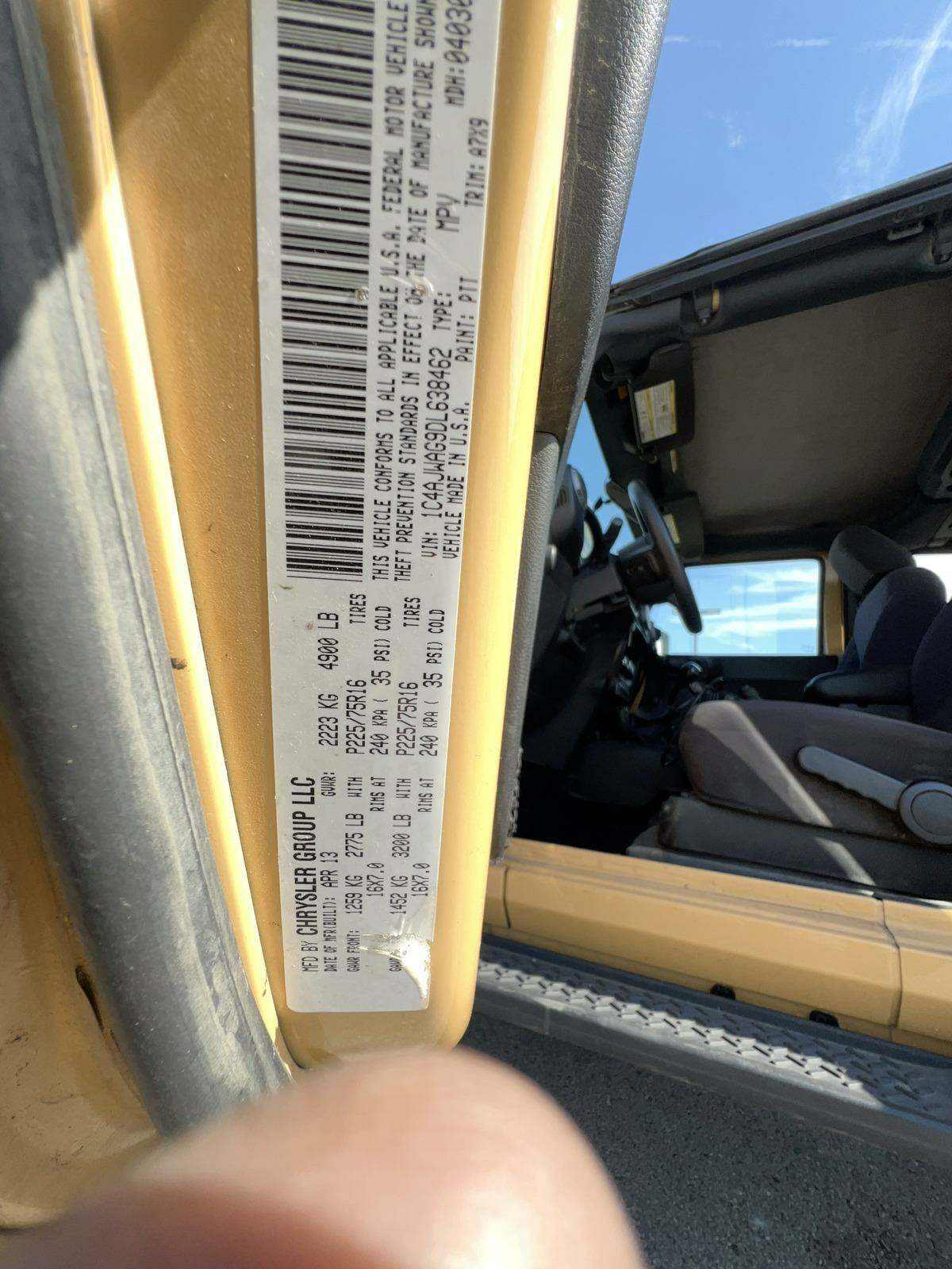 2013 Jeep Wrangler Sport AWD