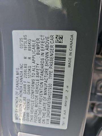 2025 Honda Civic Hybrid Sport Touring FWD