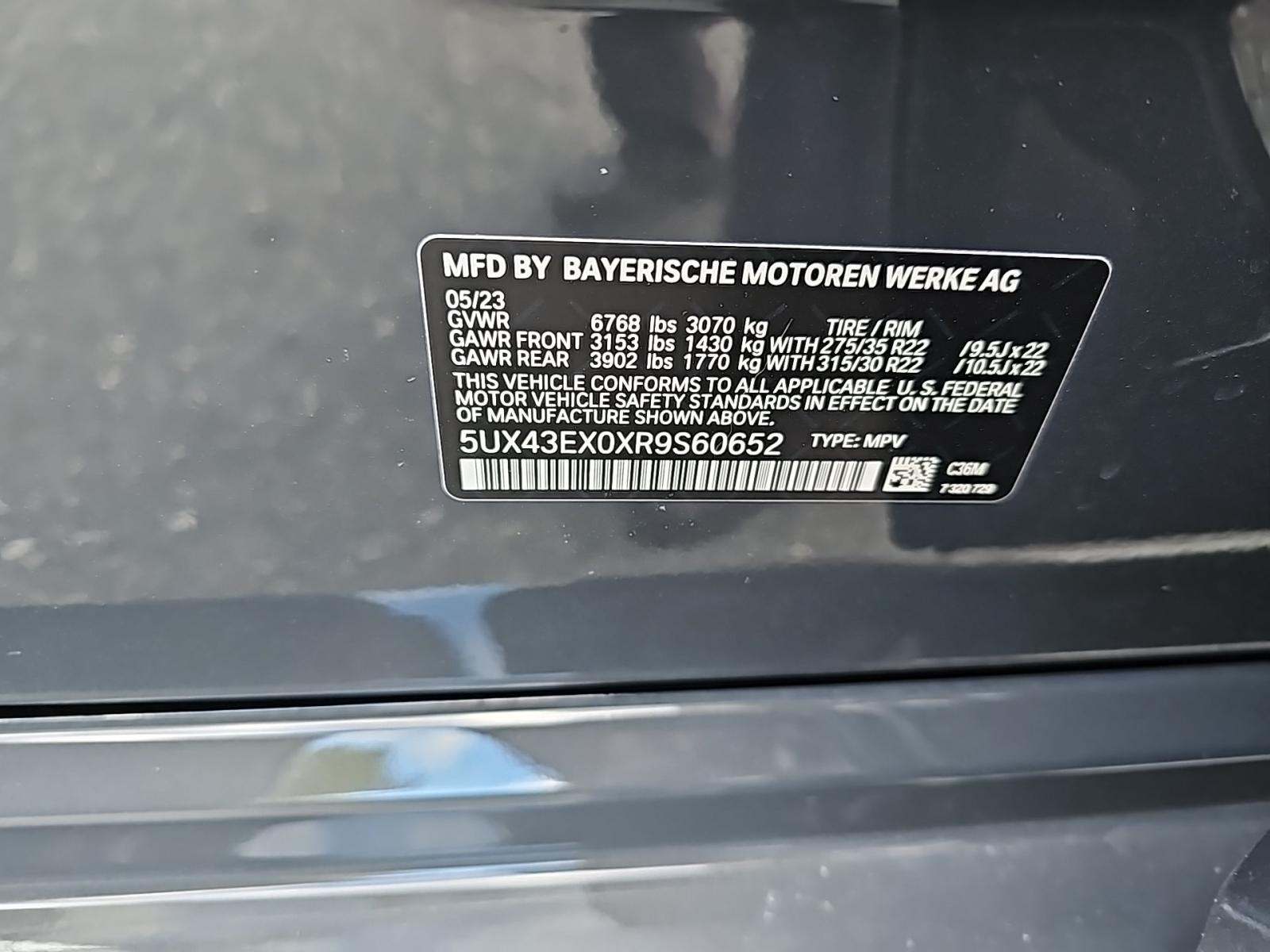 2024 BMW X6 M60i xDrive AWD