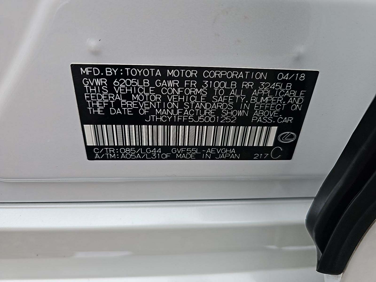 2018 Lexus LS LS 500h AWD