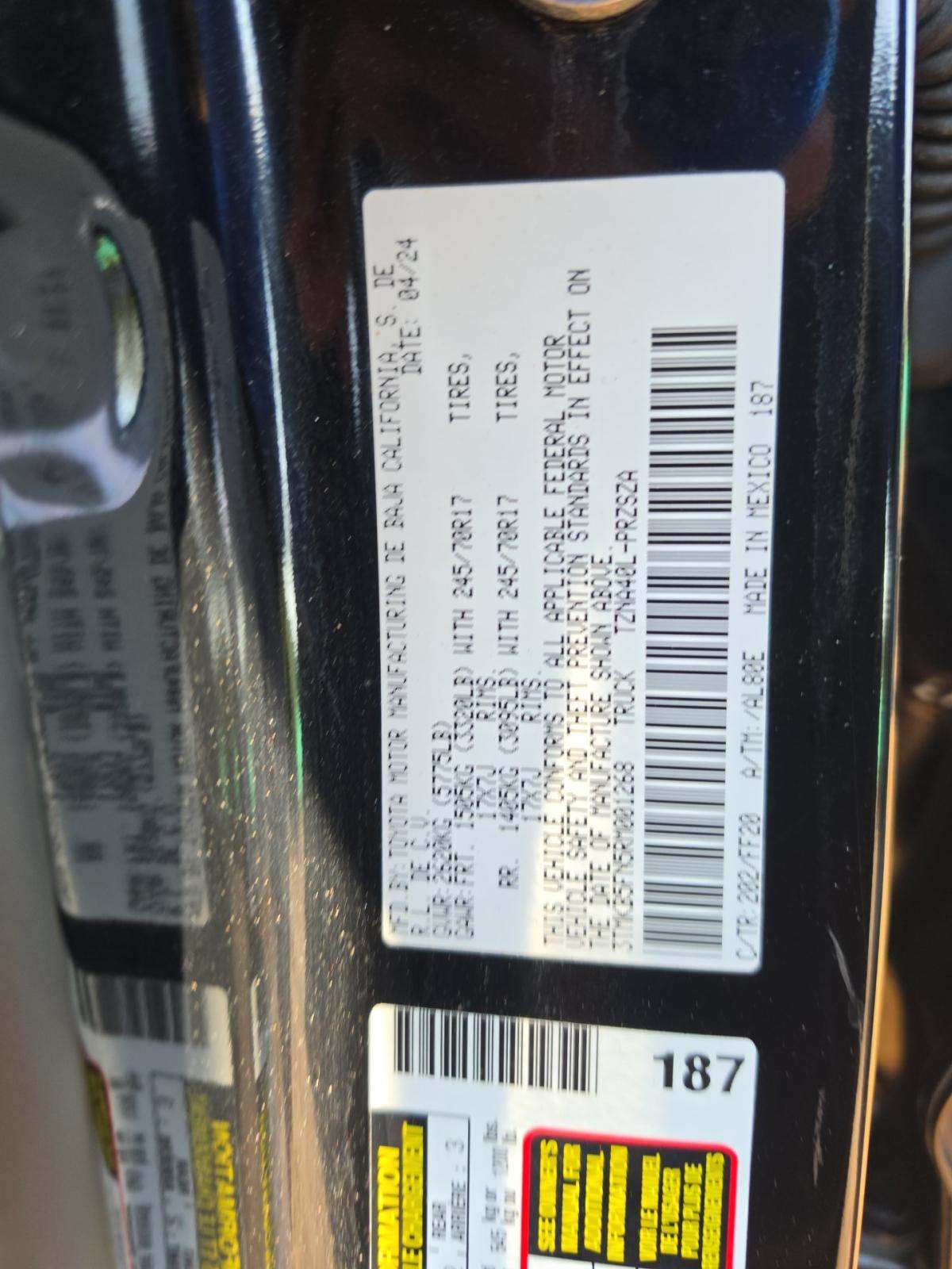 2024 Toyota Tacoma SR5 RWD