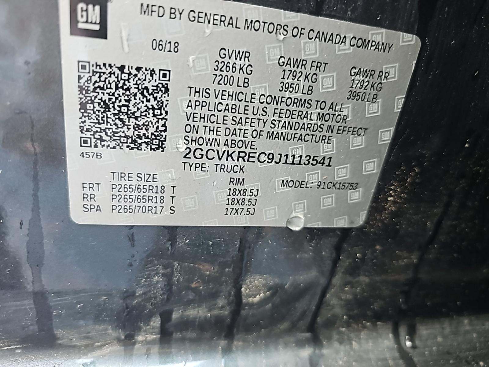 2018 Chevrolet Silverado 1500 LT AWD