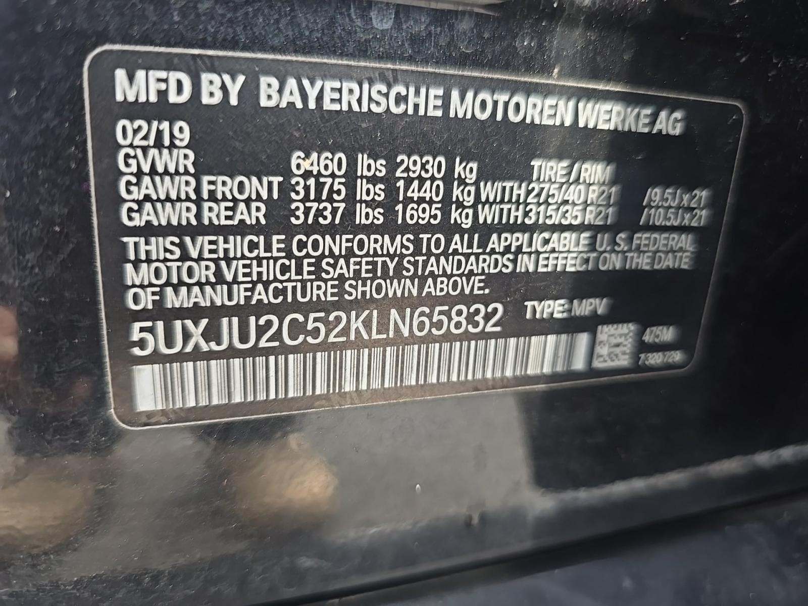 2019 BMW X5 xDrive50i AWD