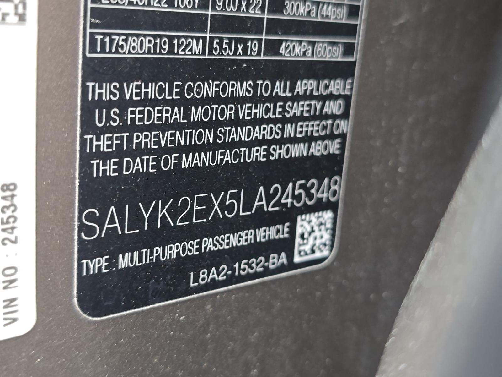 2020 Land Rover Range Rover Velar R-Dynamic S AWD