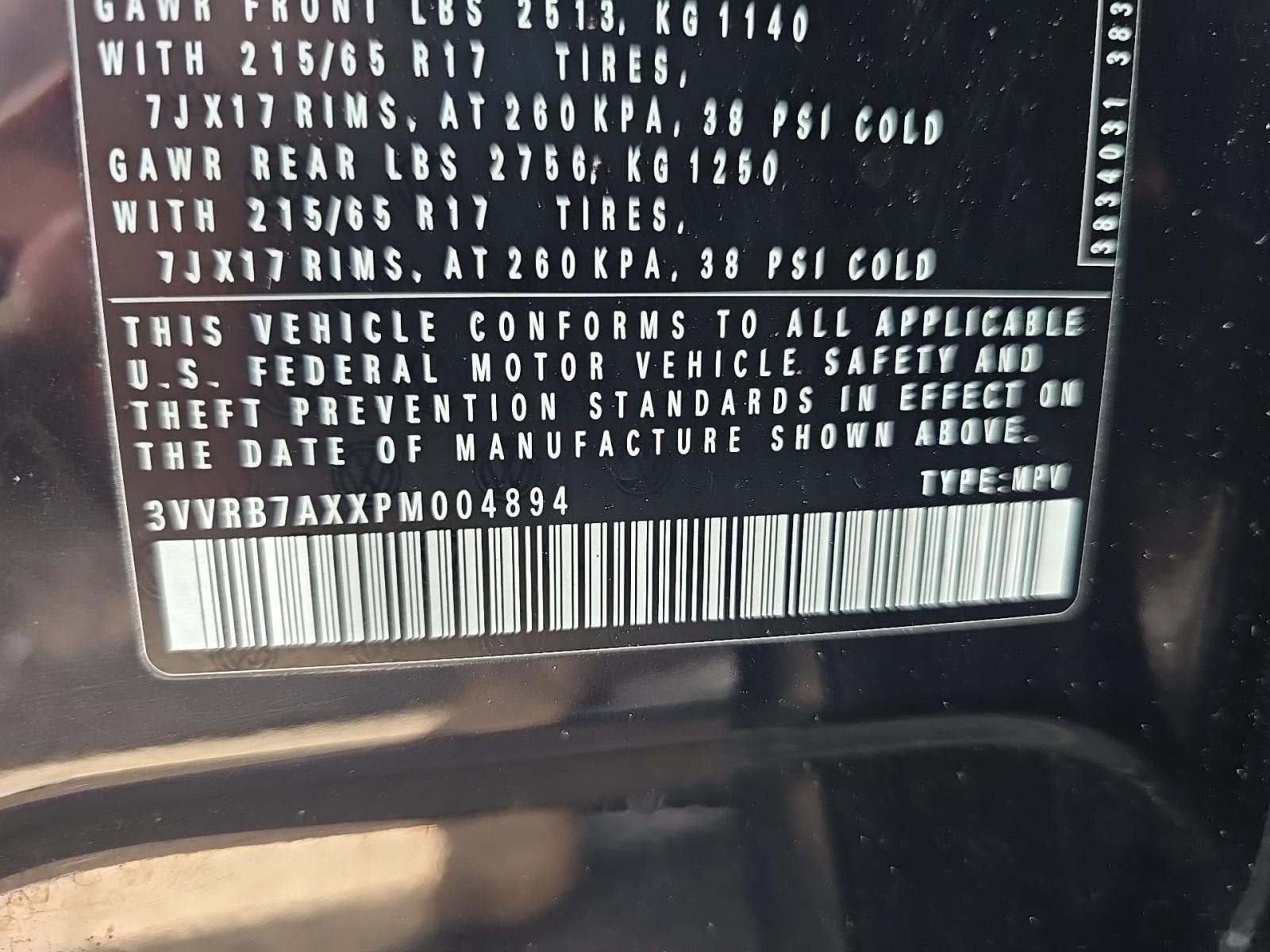 2023 Volkswagen Tiguan 2.0T S FWD