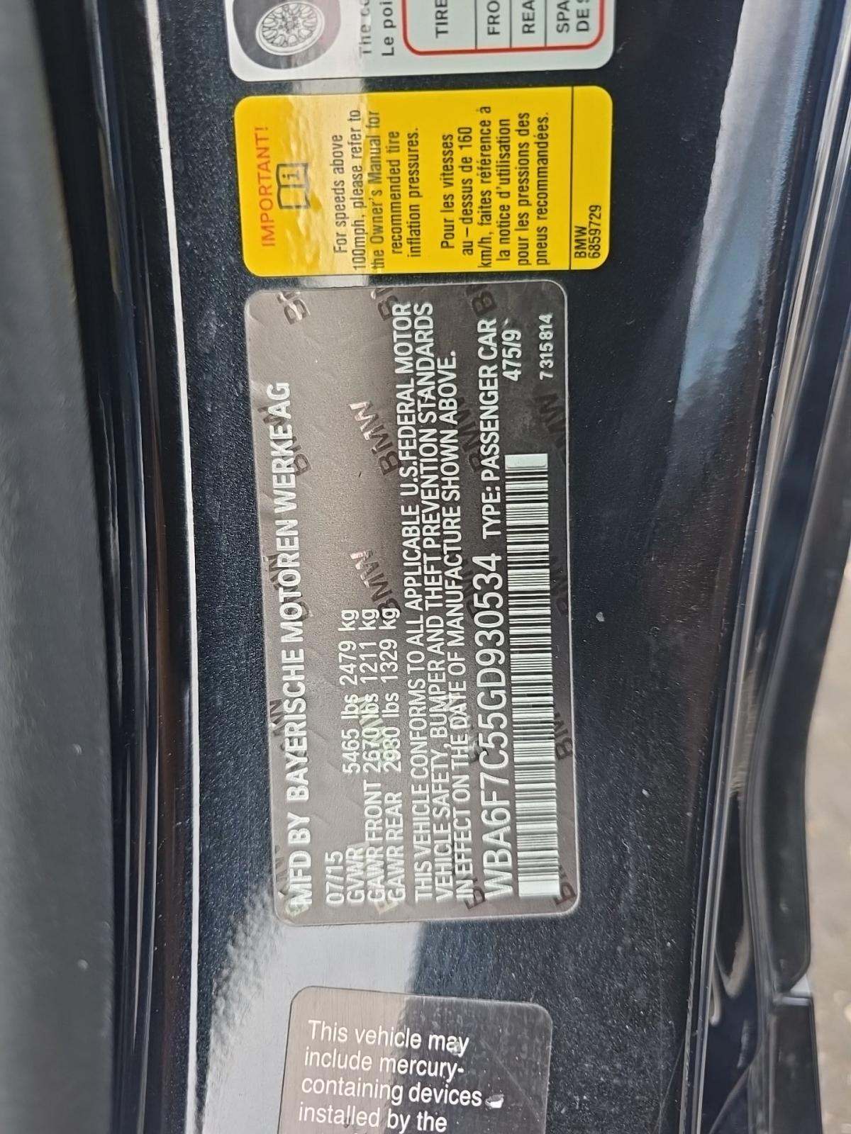 2016 BMW 6 Series 650i xDrive AWD