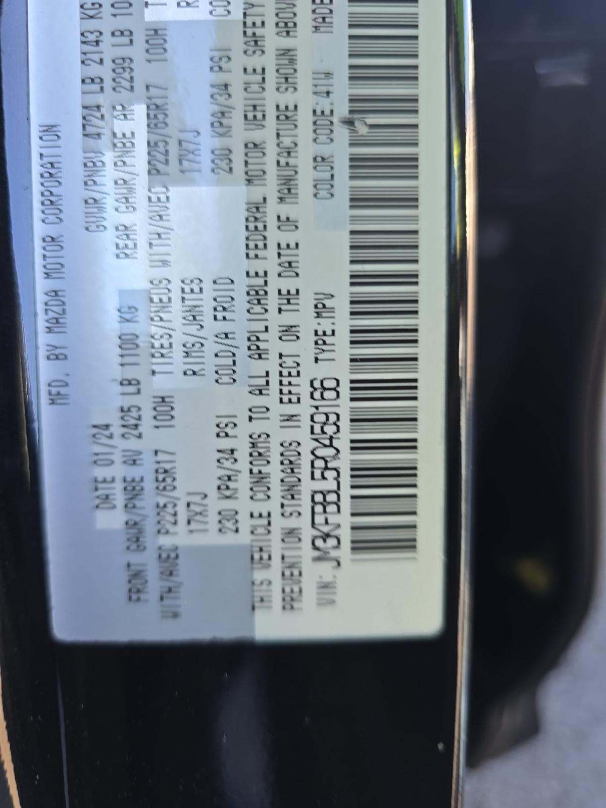 2024 MAZDA CX-5 2.5 S Select Package AWD
