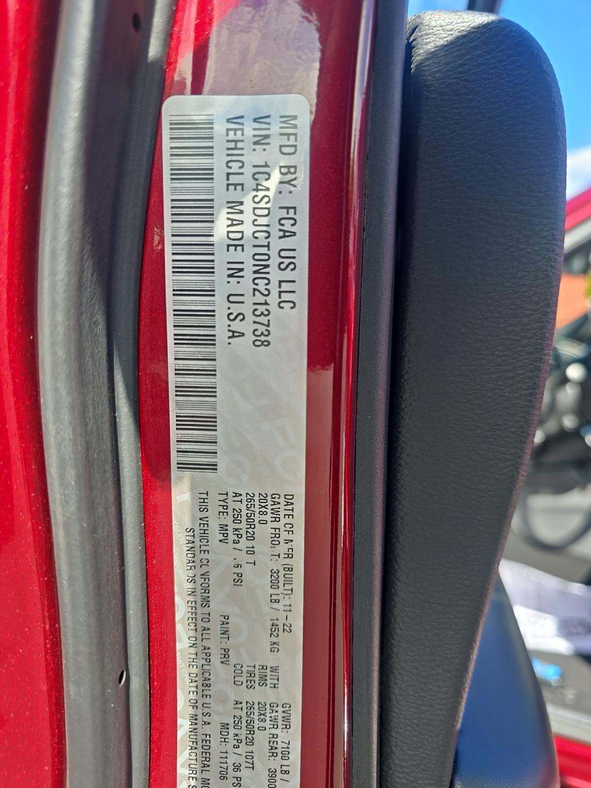 2022 Dodge Durango R/T AWD