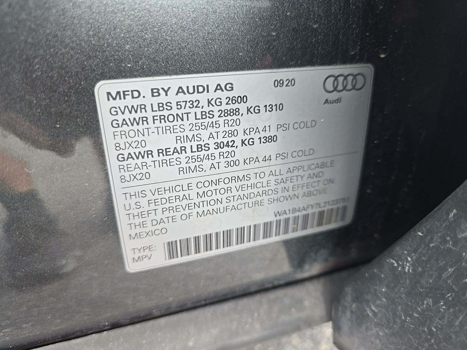 2020 Audi SQ5 Premium Plus AWD