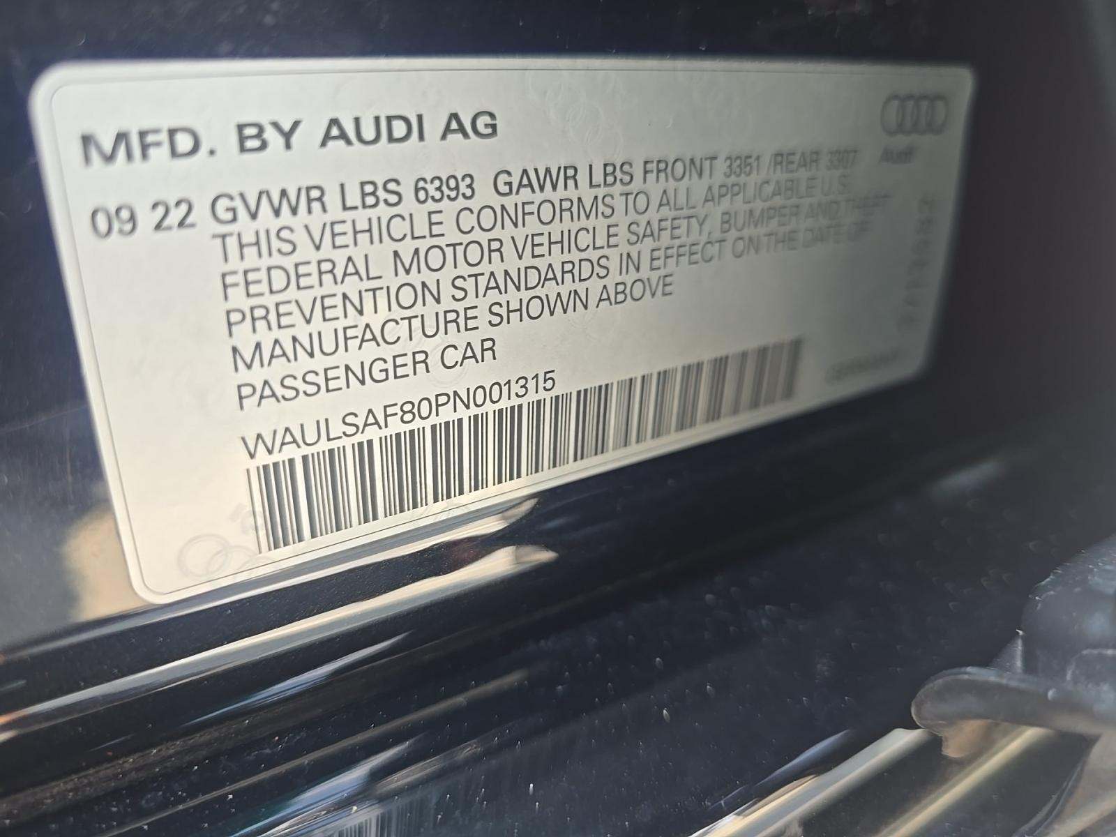 2023 Audi S8 Base AWD