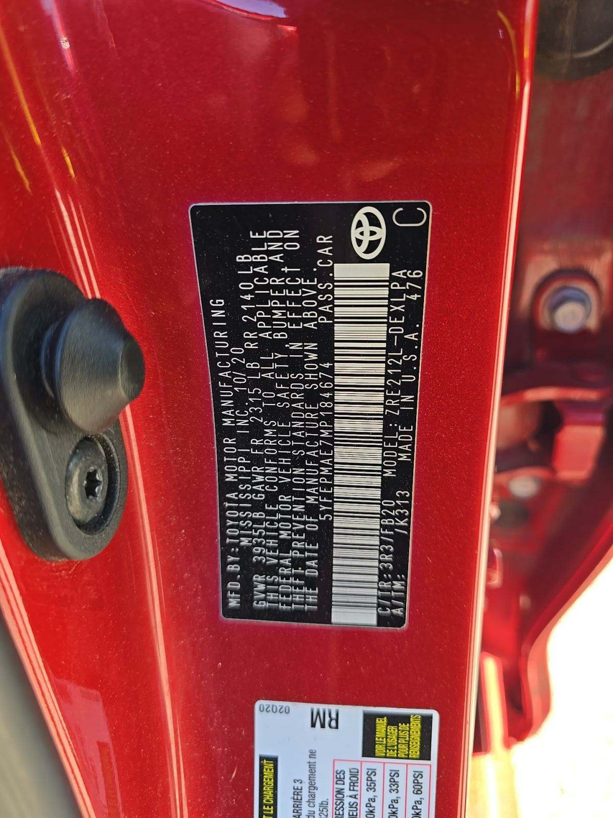 2021 Toyota Corolla LE FWD