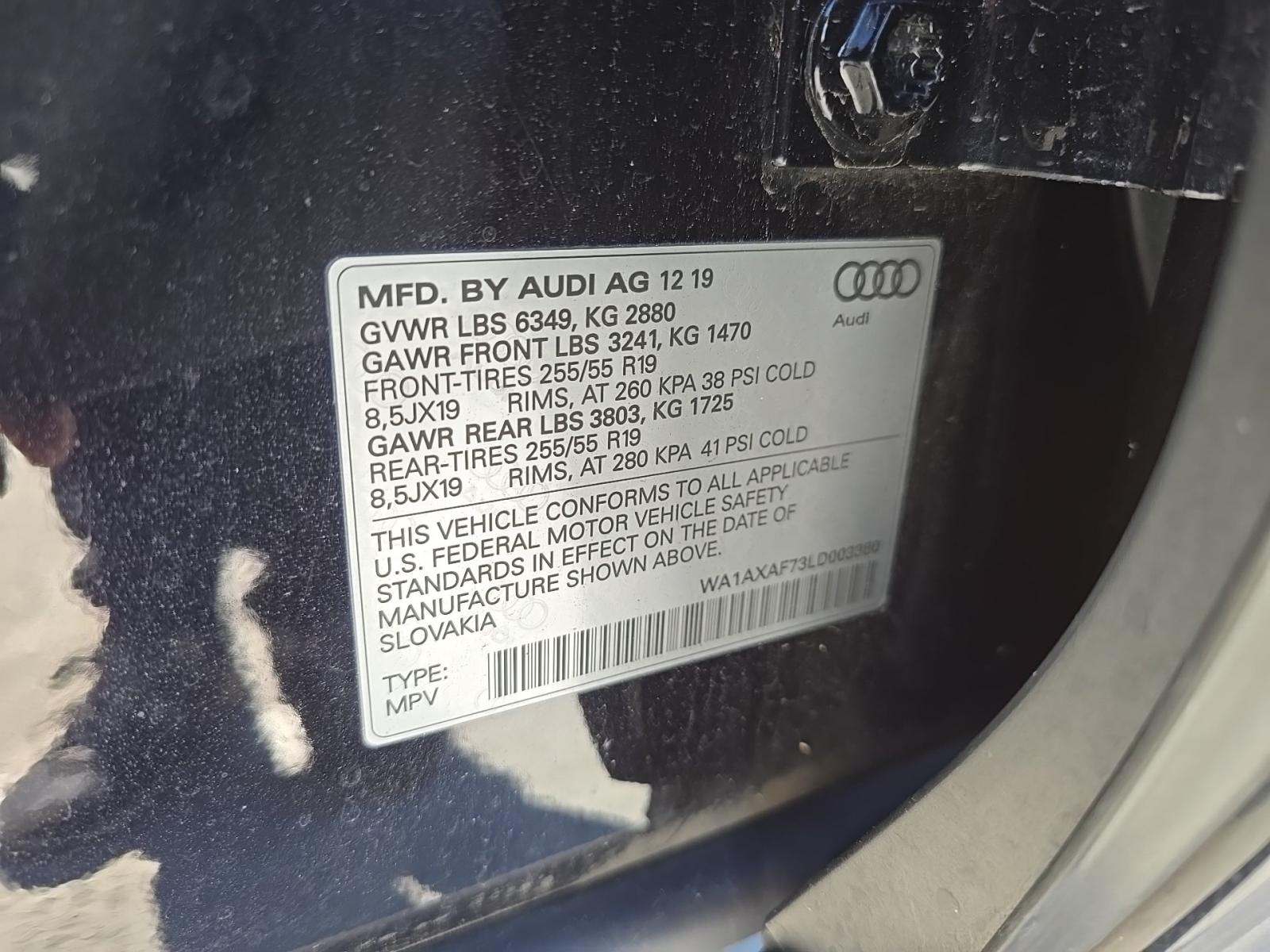 2020 Audi Q7 3.0T Premium AWD