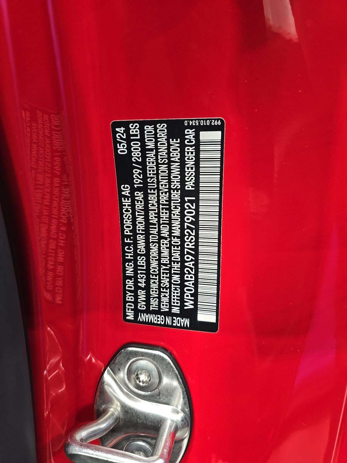 2024 Porsche 911 Carrera 4S AWD