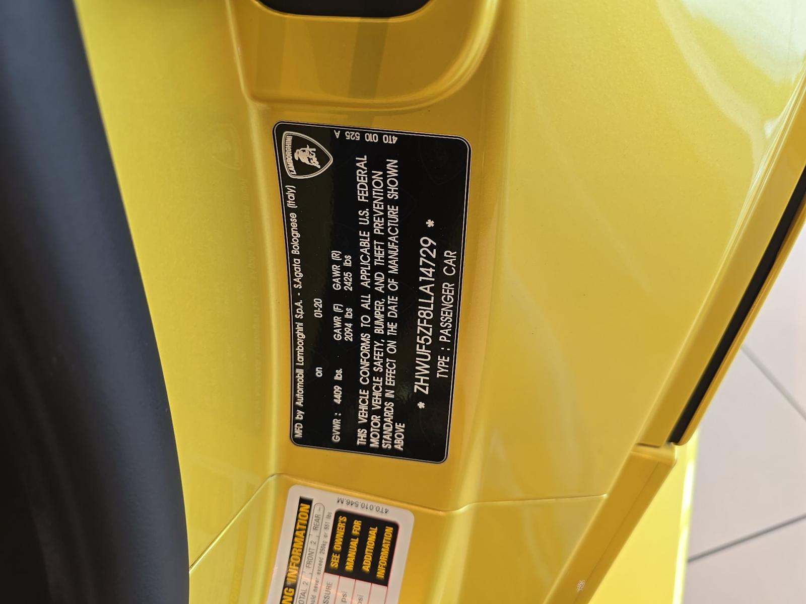 2020 Lamborghini Huracan EVO RWD