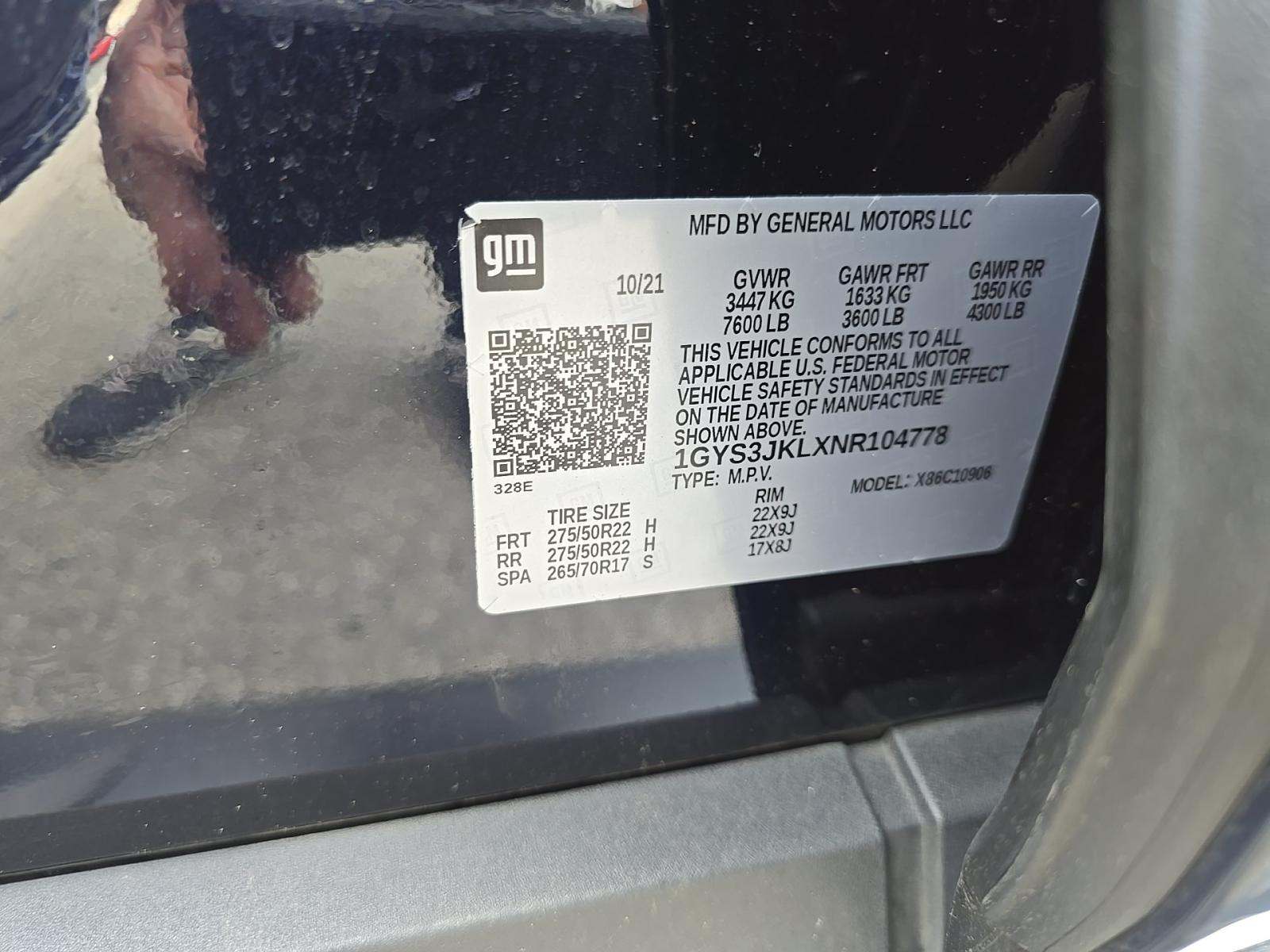 2022 Cadillac Escalade ESV Luxury RWD