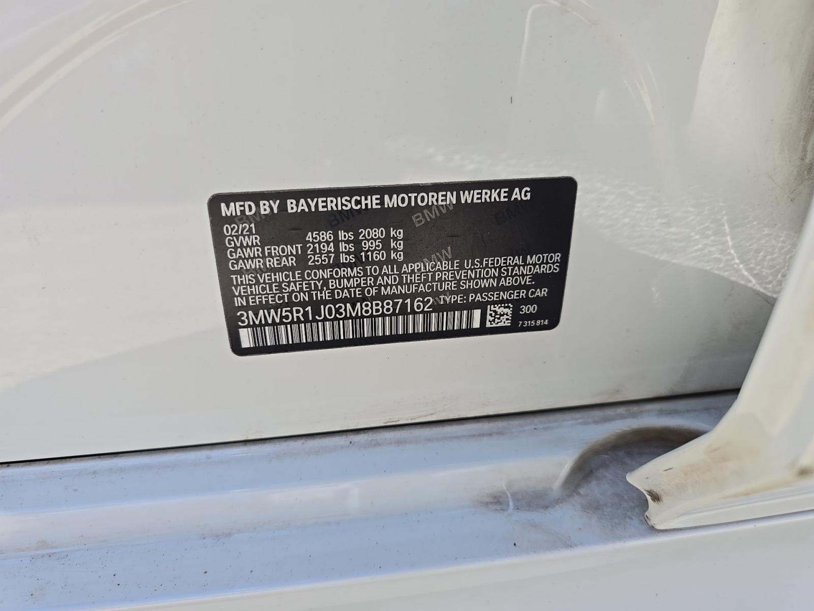 2021 BMW 3 Series 330i RWD