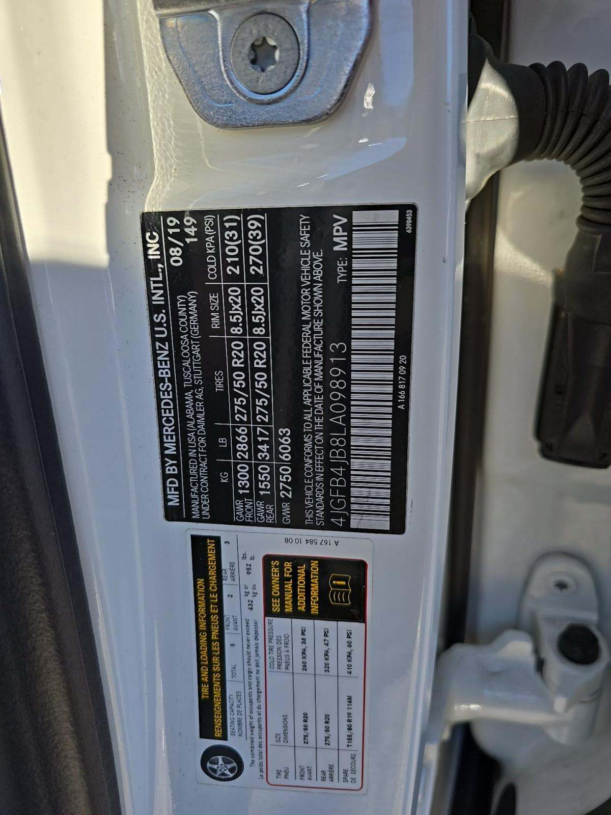 2020 Mercedes-Benz GLE GLE 350 RWD