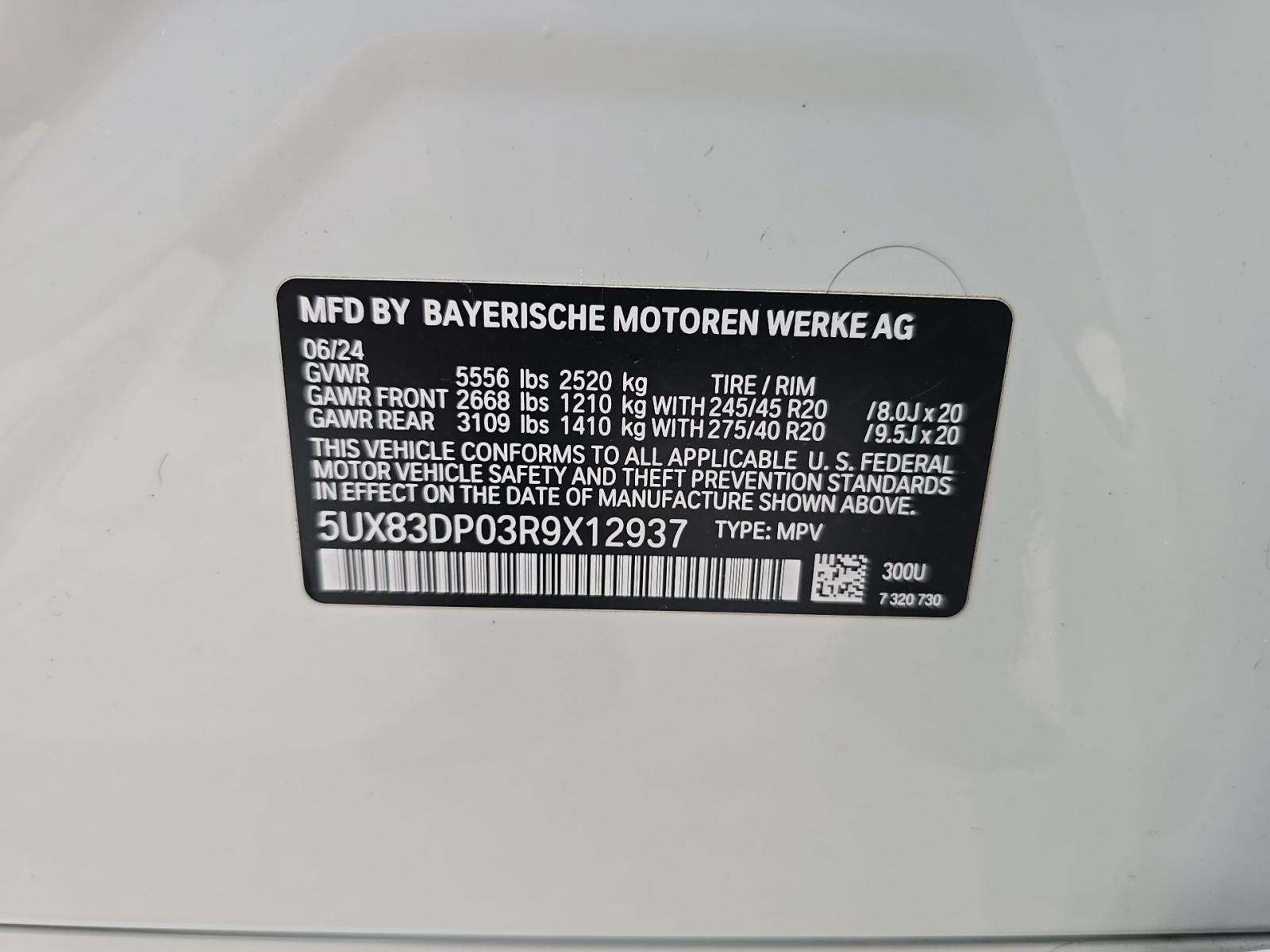 2024 BMW X3 M40i AWD