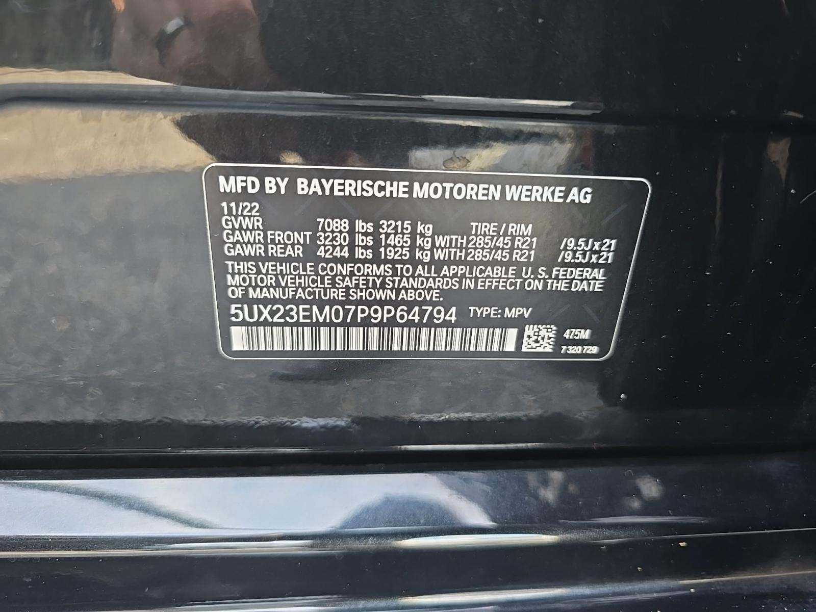 2023 BMW X7 xDrive40i AWD