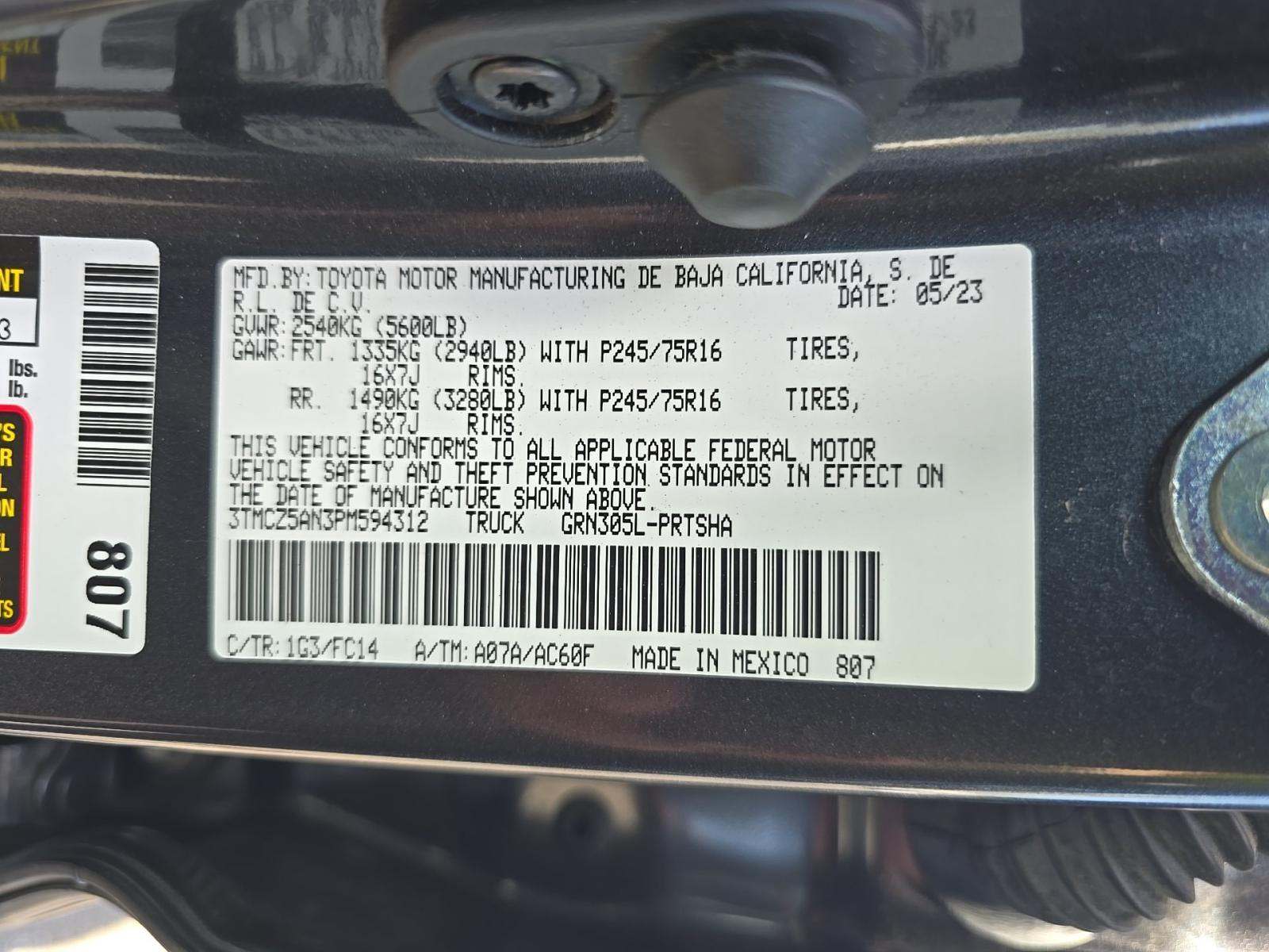 TOYOTA TACOMA - 1