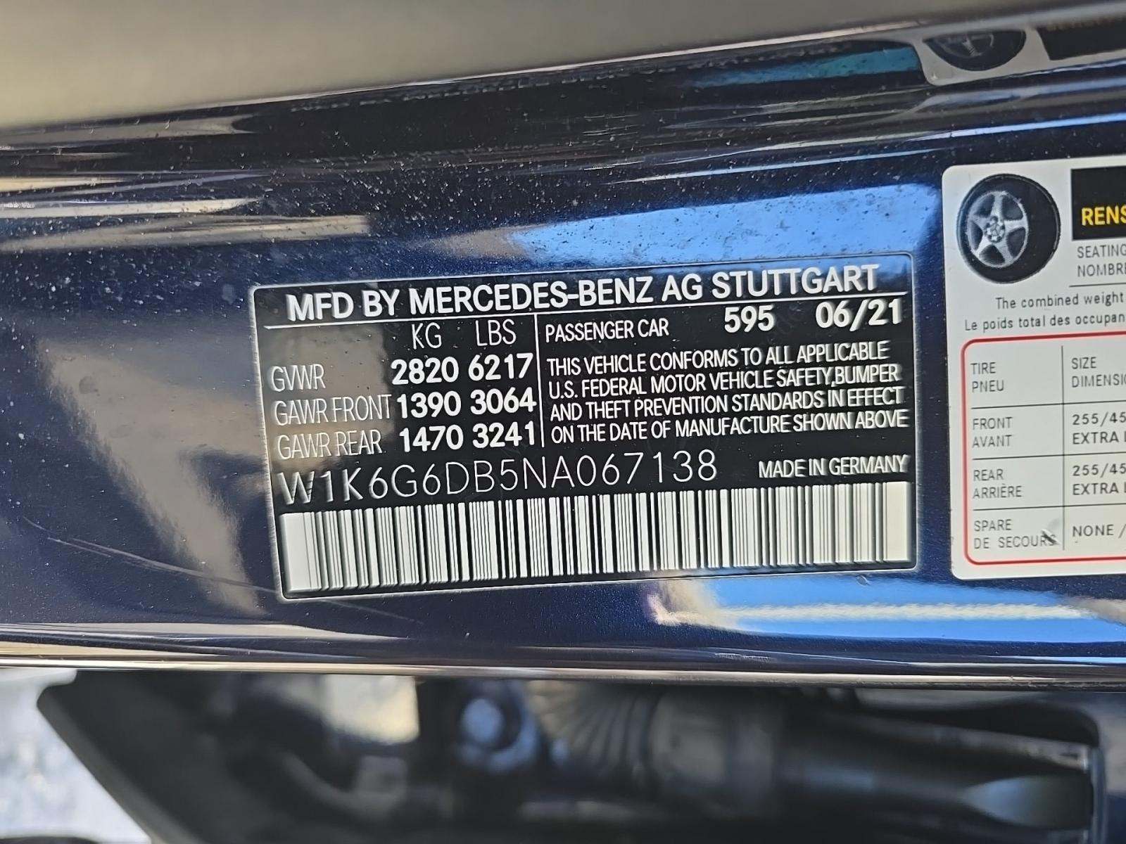 2022 Mercedes-Benz S-Class S 500 AWD