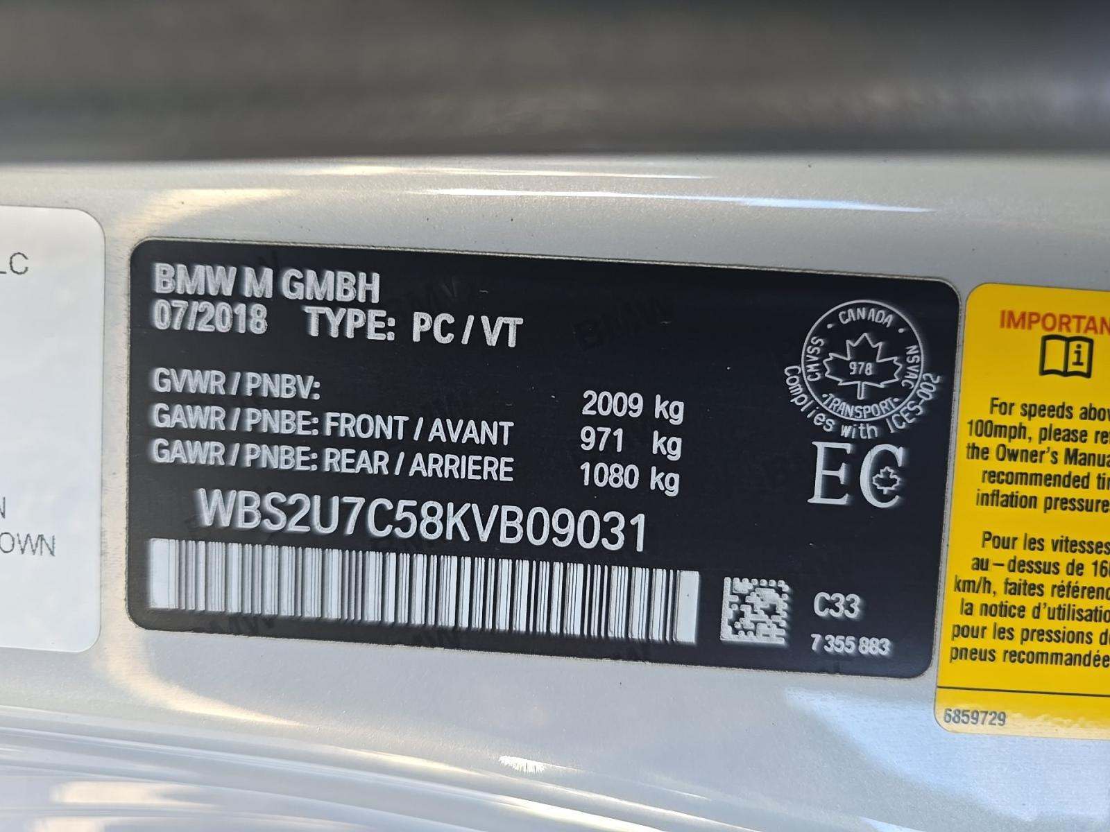 2019 BMW M2 Competition RWD