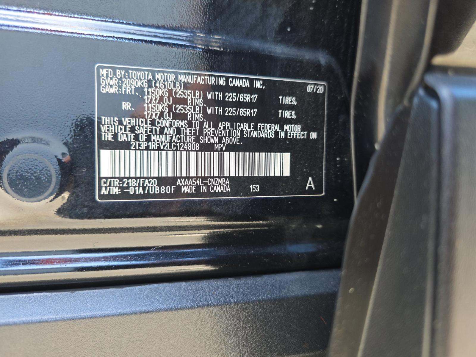 2020 Toyota RAV4 XLE AWD