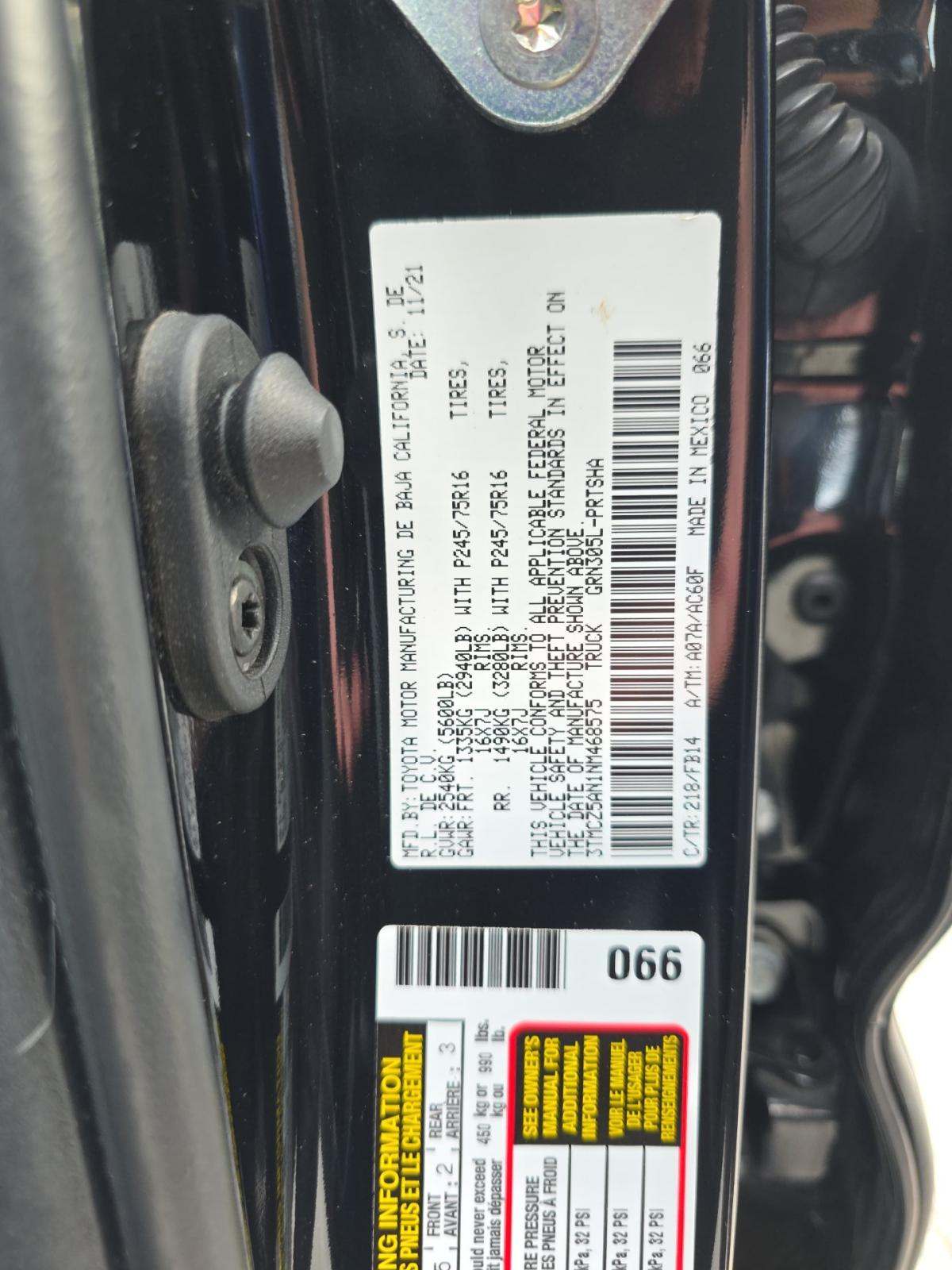 2022 Toyota Tacoma SR AWD