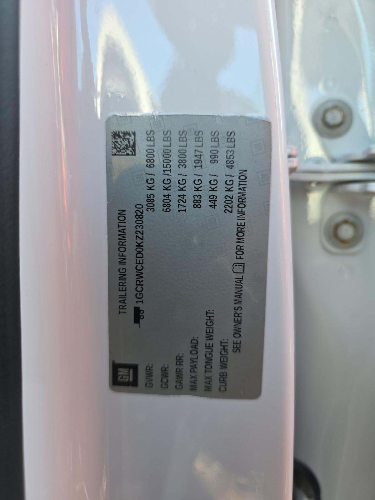 2019 Chevrolet Silverado 1500 LT RWD