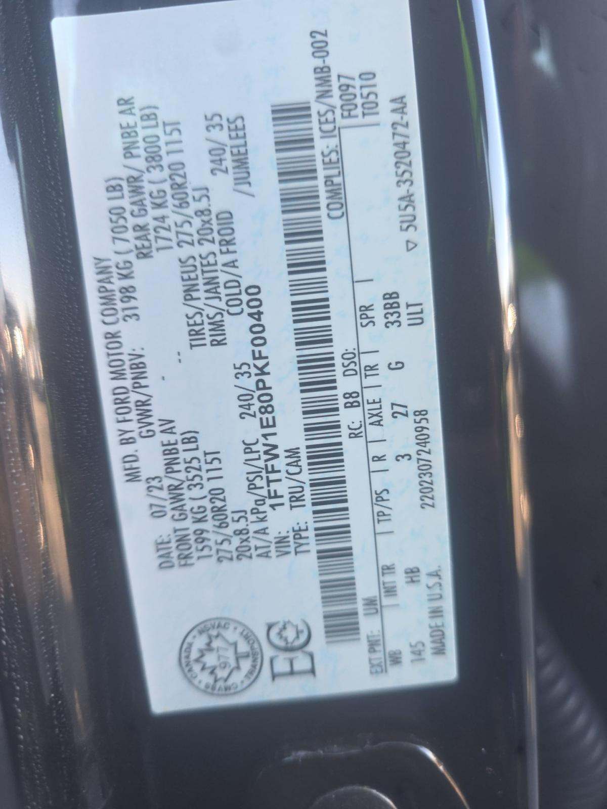 2023 Ford F-150 Lariat AWD