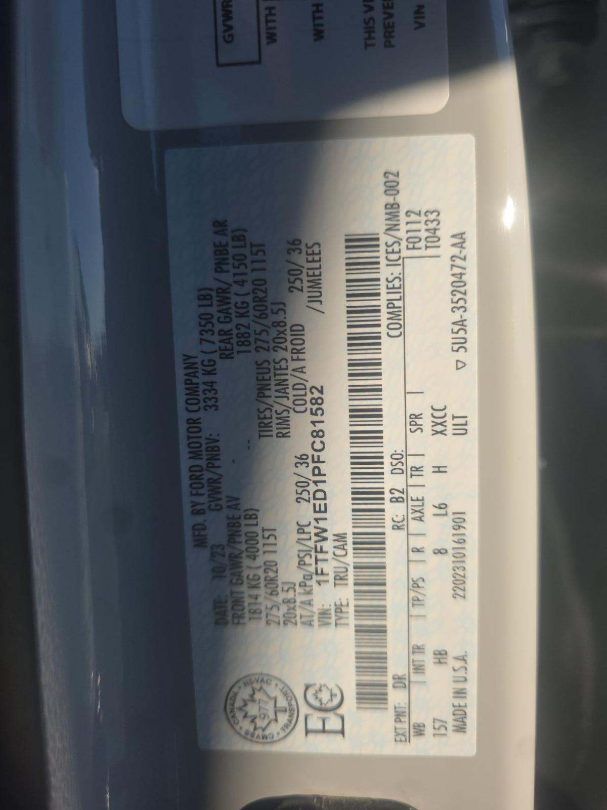 2023 Ford F-150 Hybrid Lariat AWD