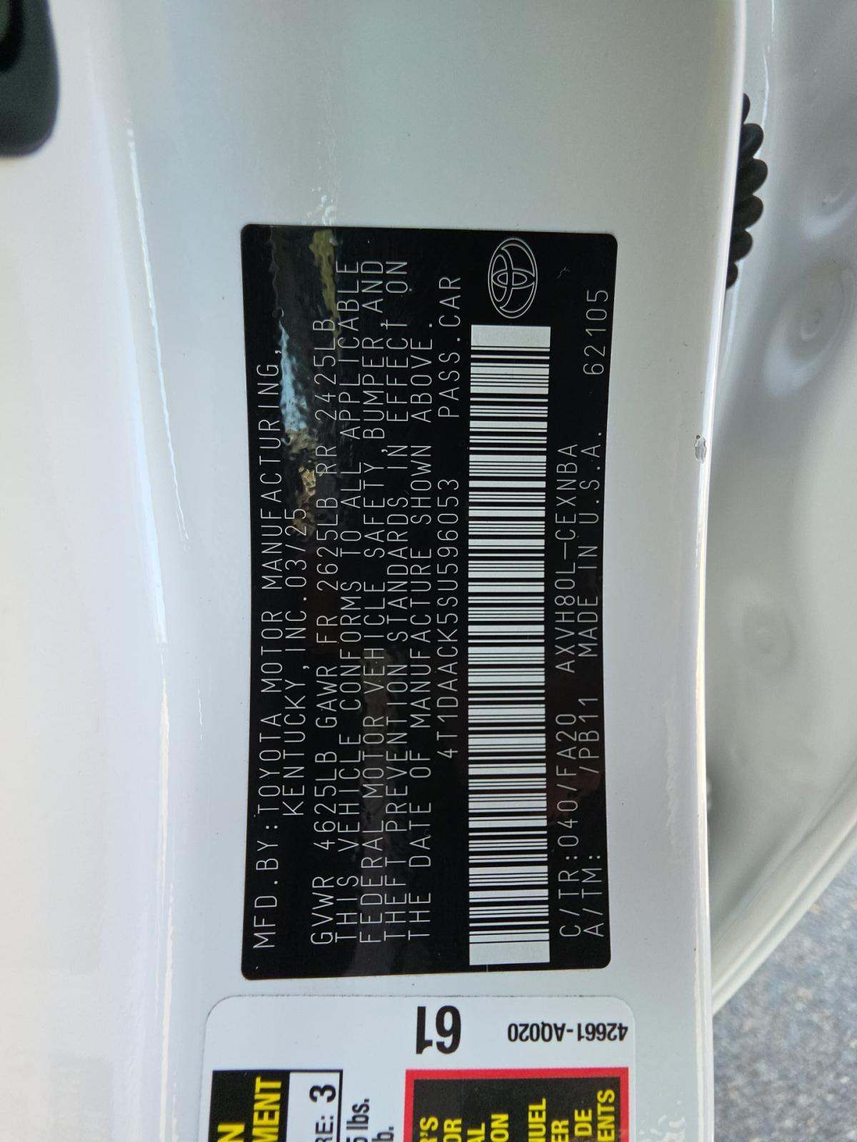 2025 Toyota Camry LE FWD