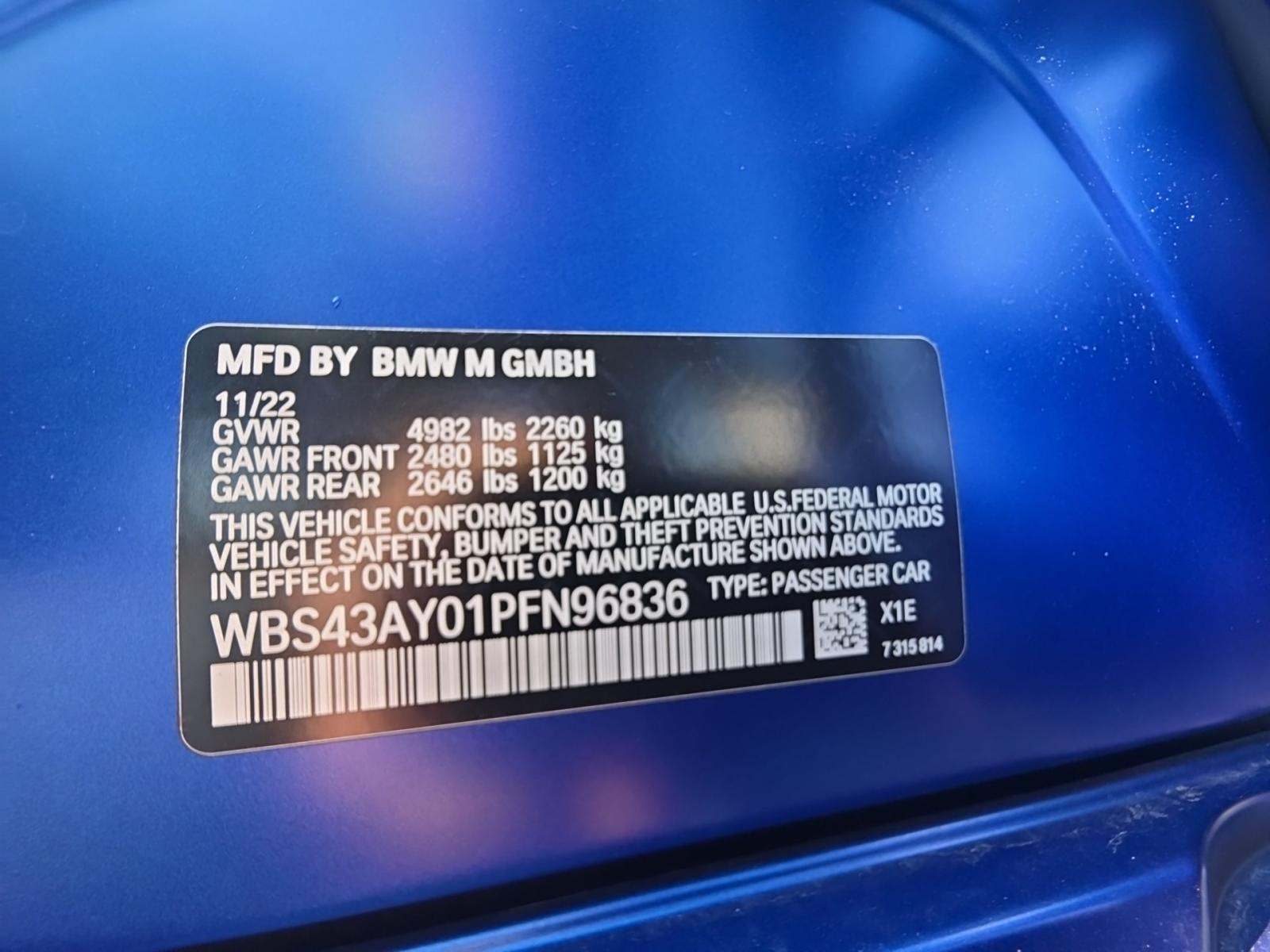 2023 BMW M3 Competition xDrive AWD