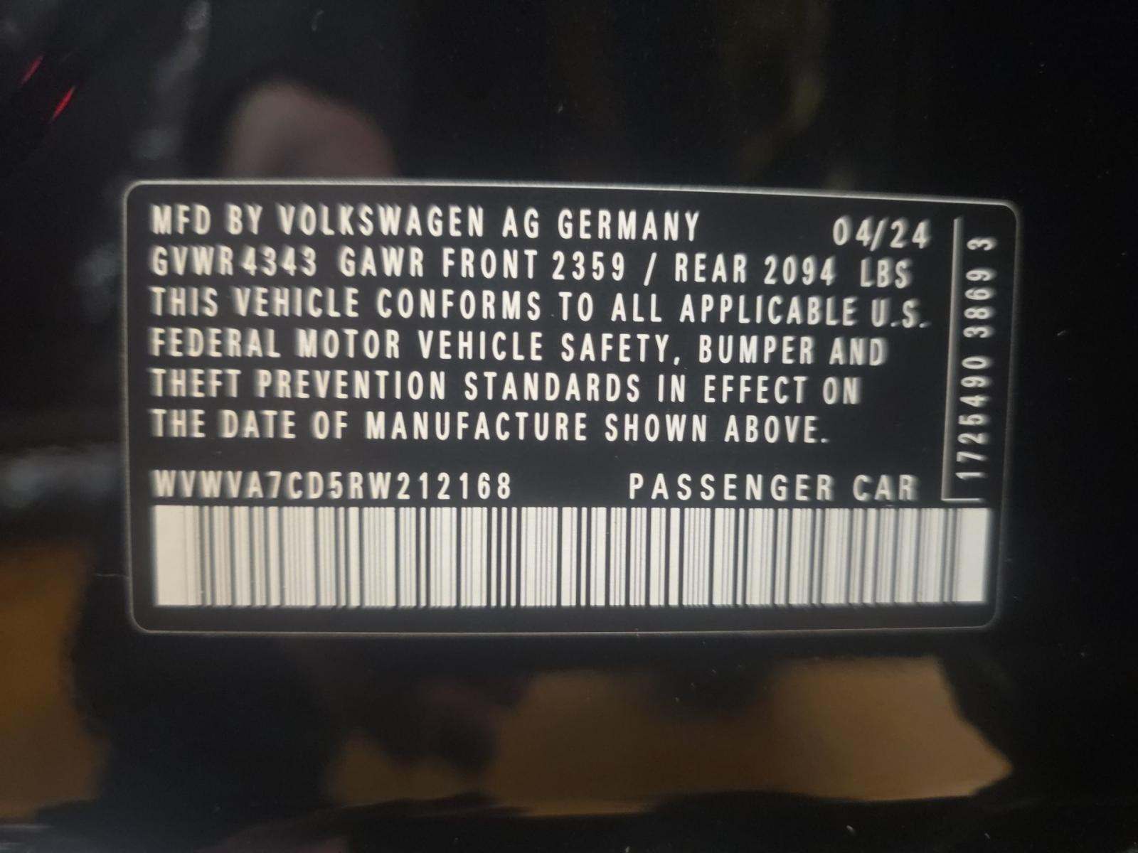 2024 Volkswagen Golf GTI 2.0T Autobahn FWD