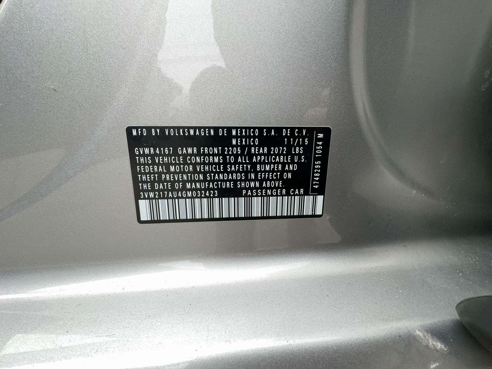 2016 Volkswagen Golf TSI SE FWD