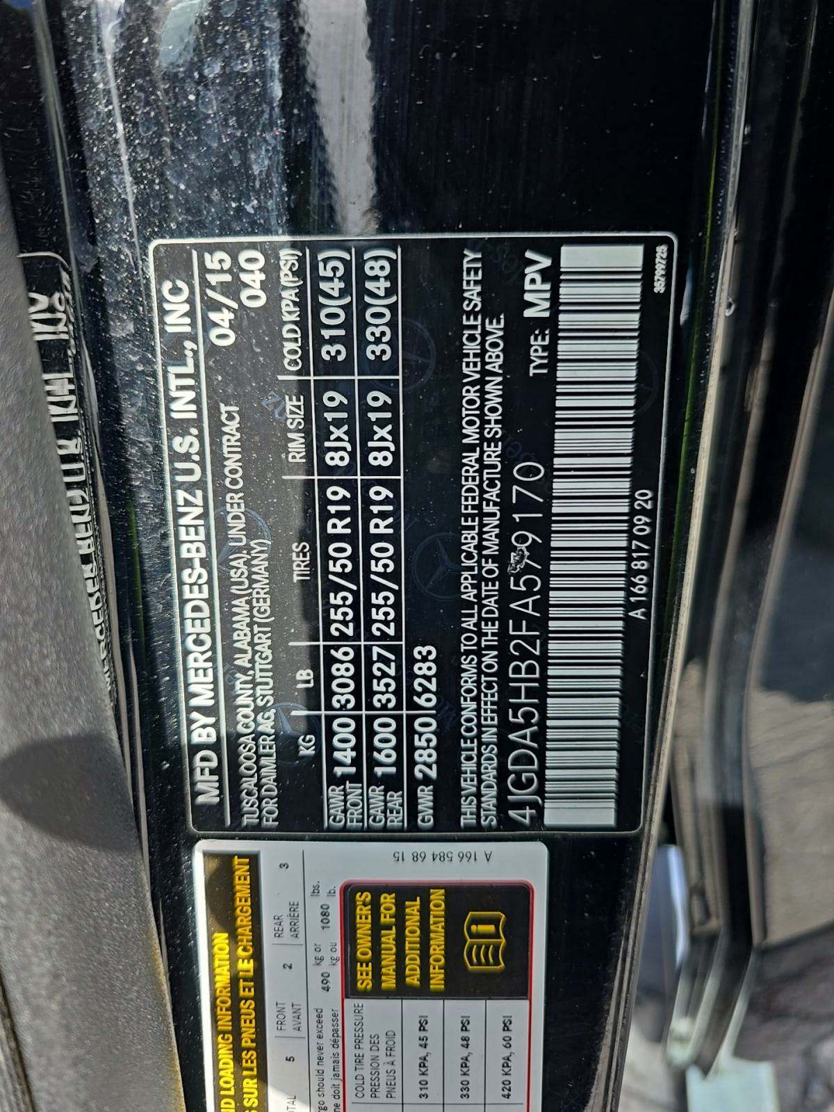 2015 Mercedes-Benz M-Class ML 350 AWD