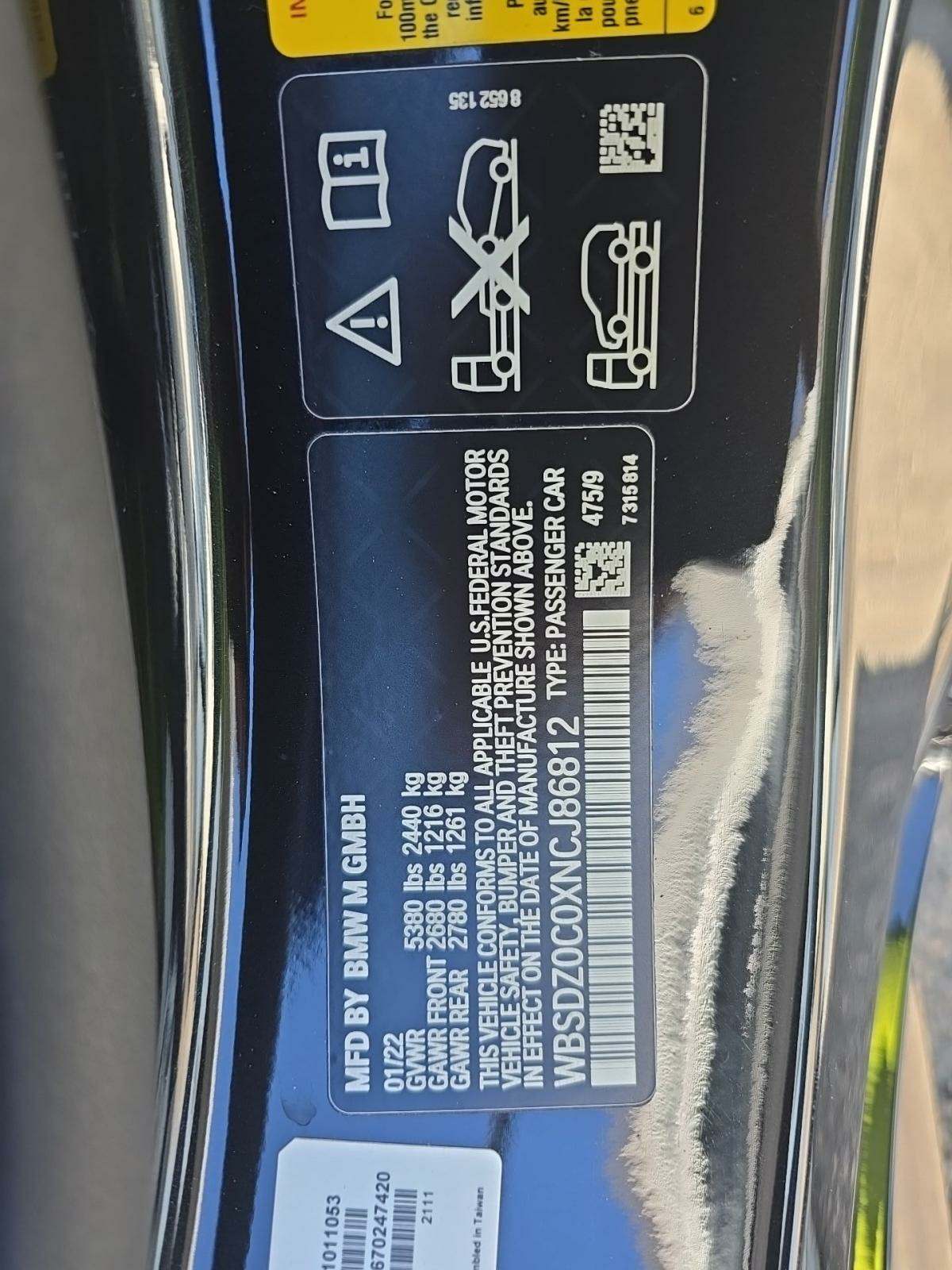 2022 BMW M8 Competition AWD