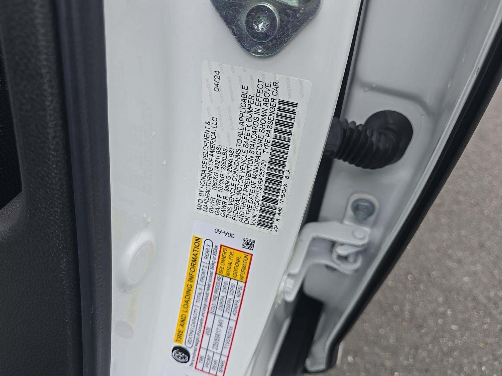 2024 Honda Accord EX FWD