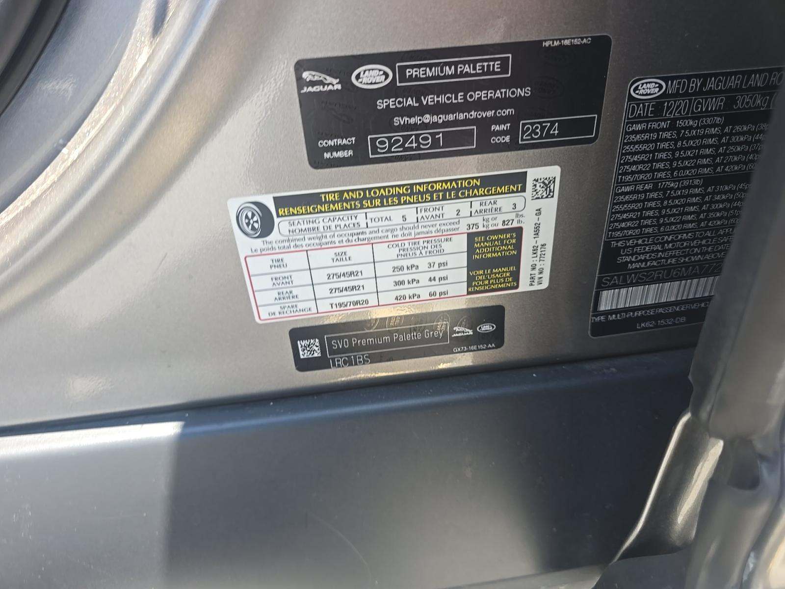 2021 Land Rover Range Rover Sport HST AWD