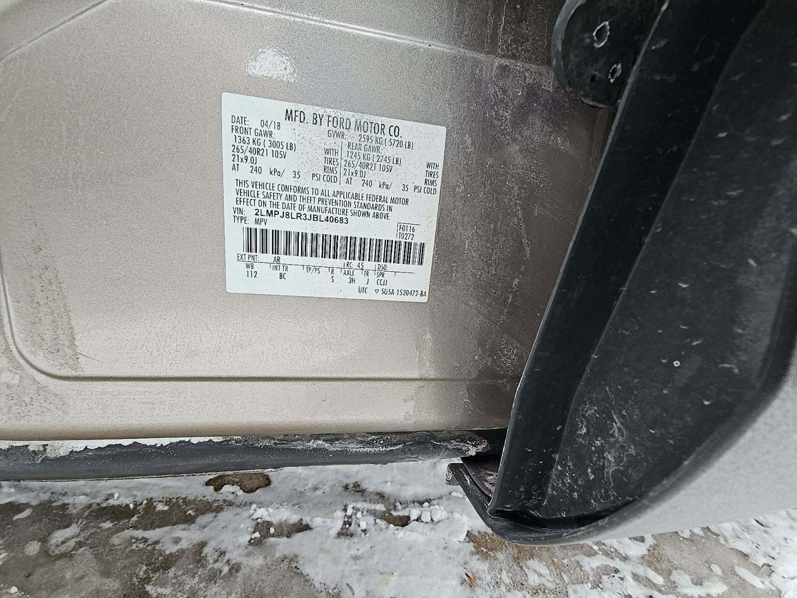 2018 Lincoln MKX Reserve AWD